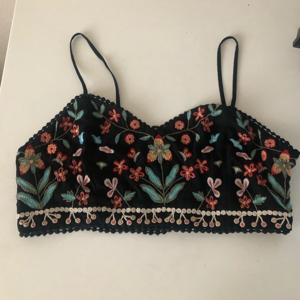 Floral bra top